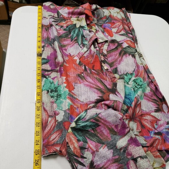 Soft Surroundings Womens Tropical Flower Top Size 2X Beachy Vacation Stretch - Picture 6 of 9